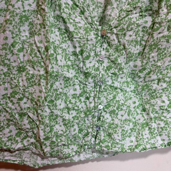 Rails Mariah Blouse Top Green Texture Floral - Picture 5 of 11